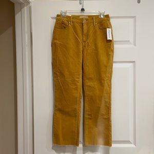 PacSun mustard yellow cropped Cords